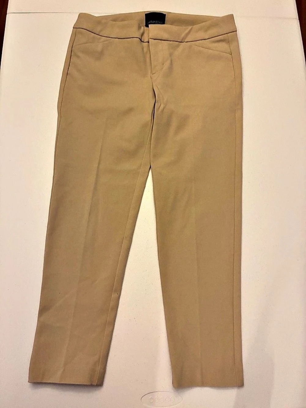 Straight Leg Capri dress Pants in tan